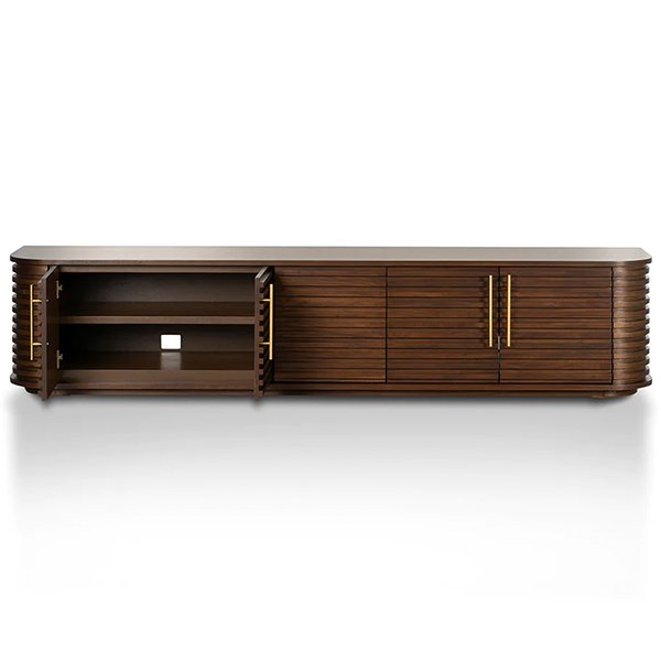 Domenic 2.3m TV Entertainment Unit - Walnut