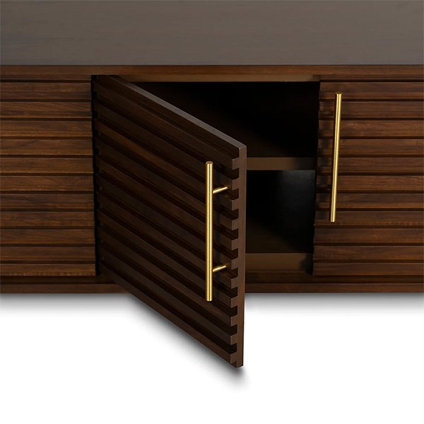 Domenic 2.3m TV Entertainment Unit - Walnut