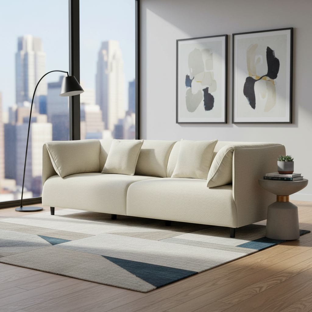 Dominic 3 Seater Sofa - Ivory