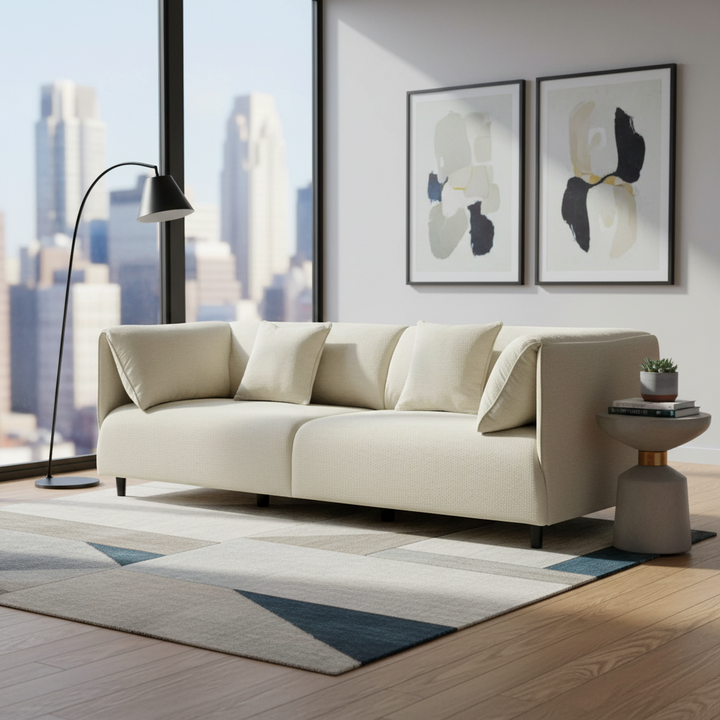 Dominic 3 Seater Sofa - Ivory