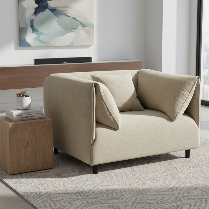 Dominic Arm Chair - Wheat