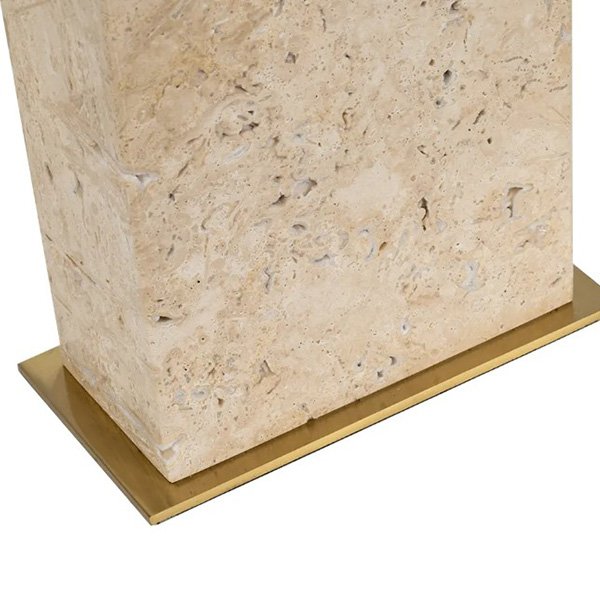 Dominique Travertine Table Lamp