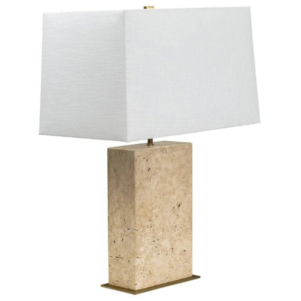 Dominique Travertine Table Lamp