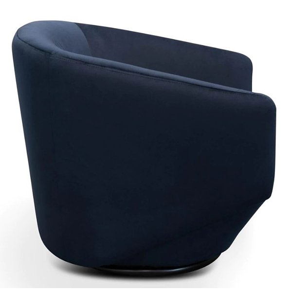 Donna Lounge Chair - Navy Velvet