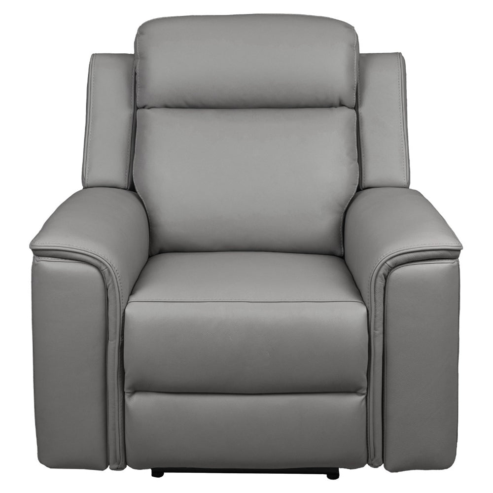Doomben Premium Leather Recliner Armchair - Dark Grey