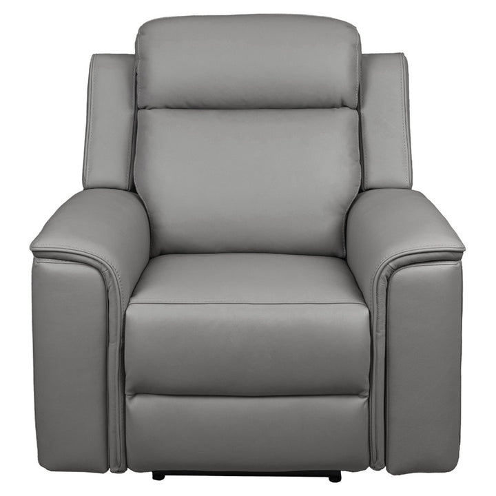 Doomben Premium Leather Recliner Armchair - Dark Grey