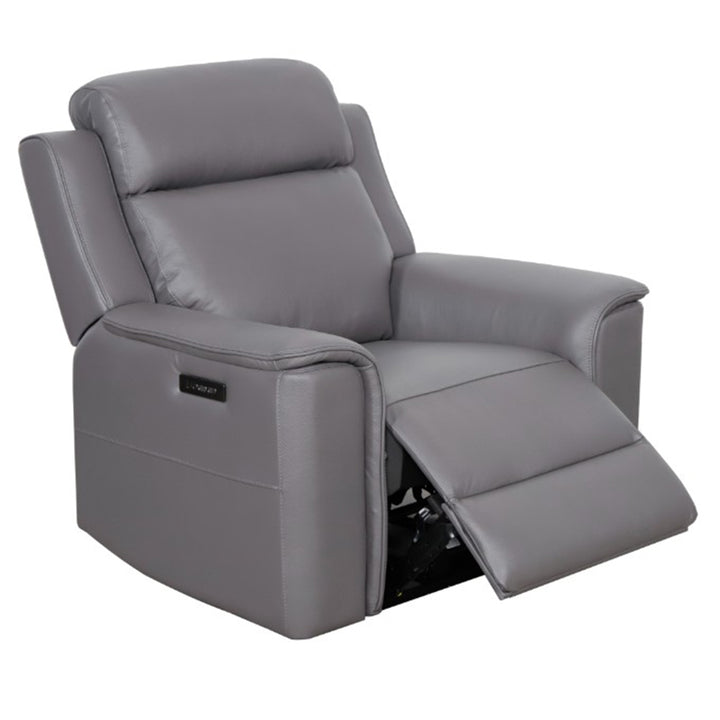 Doomben Premium Leather Recliner Armchair - Dark Grey