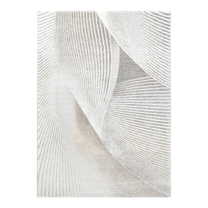 Dorado Abstract Contour Grey Beige Rug