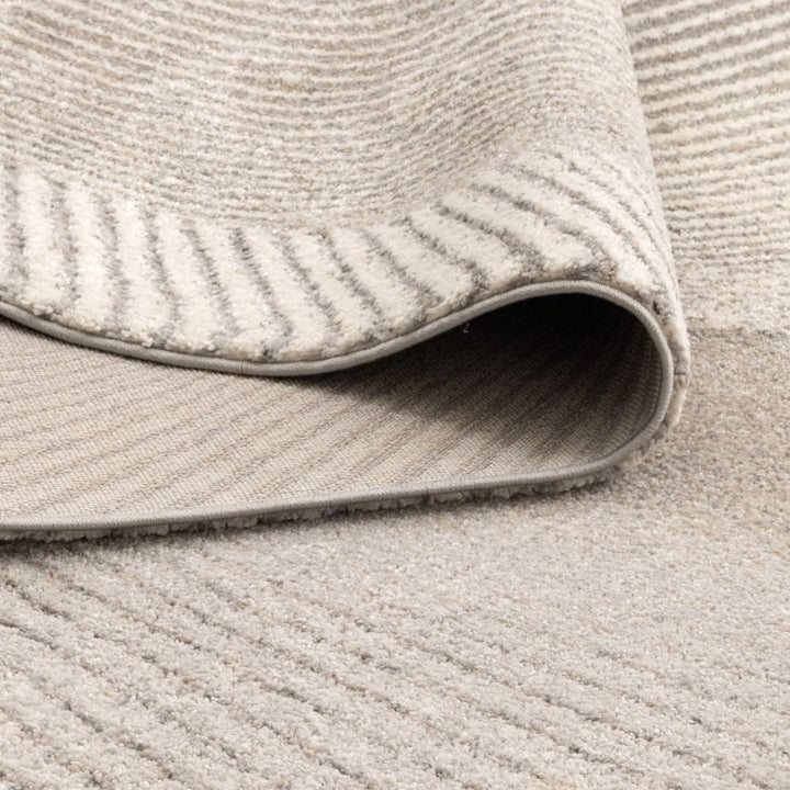 Dorado Abstract Contour Grey Beige Rug
