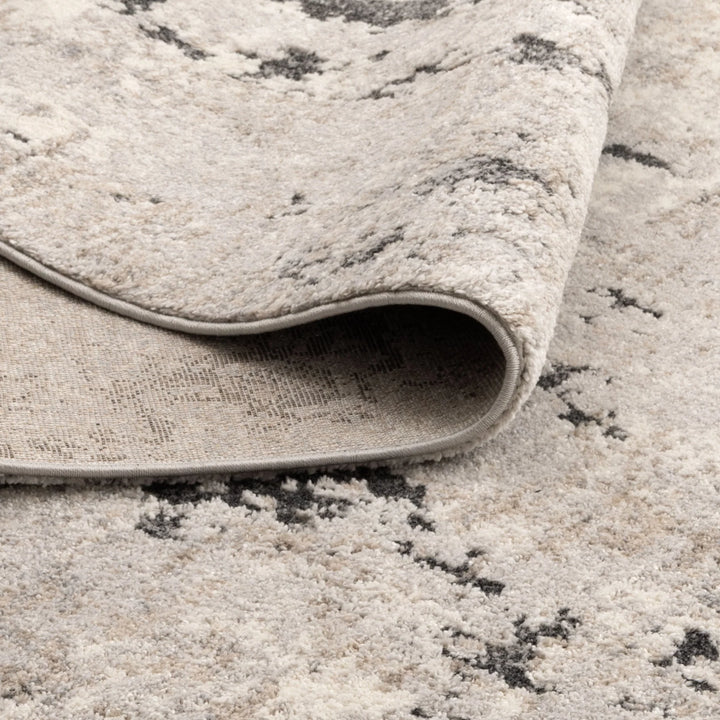 Dorado Abstract Textured Grey Beige Rug