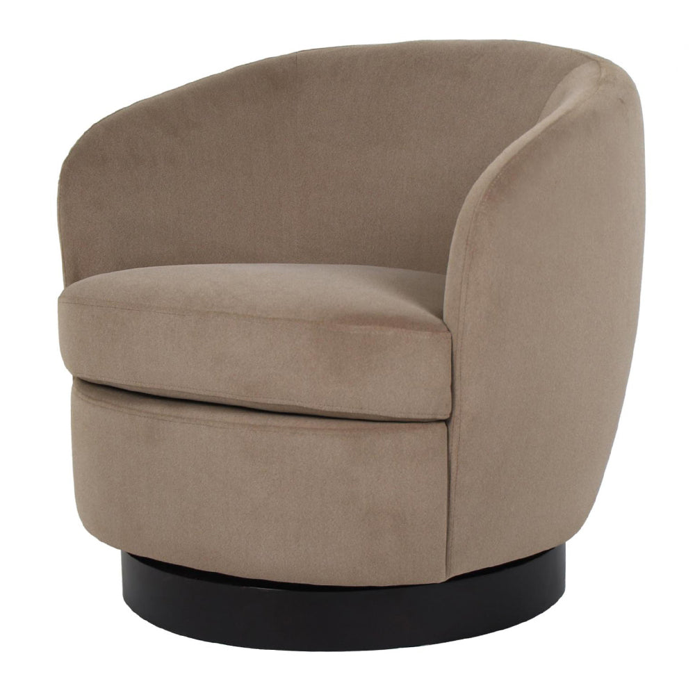 Doreen Swivel Accent Armchair - Coffee
