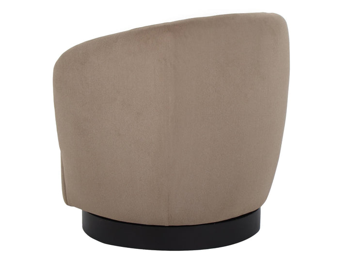 Doreen Swivel Accent Armchair - Coffee