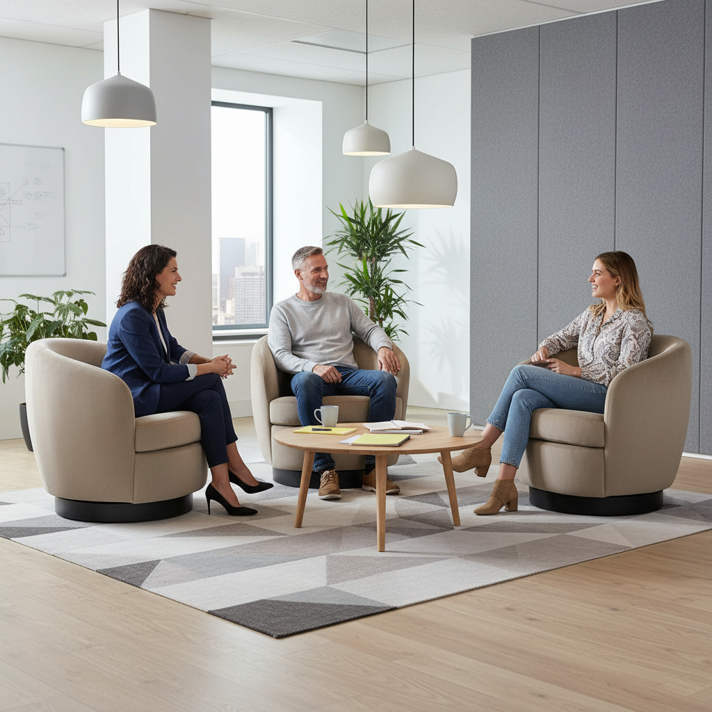 Doreen Swivel Accent Armchair - Coffee