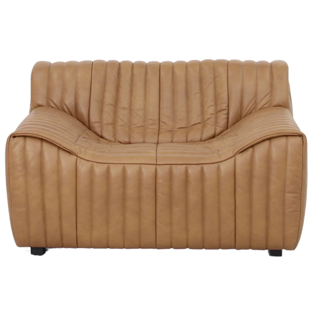 Duvina Armchair - Amber Tan Eco Leather