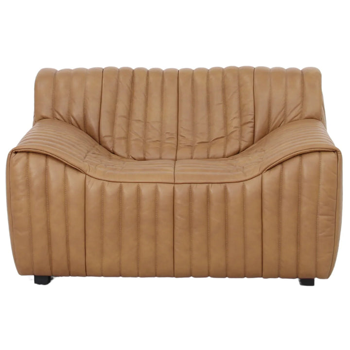 Duvina Armchair - Amber Tan Eco Leather