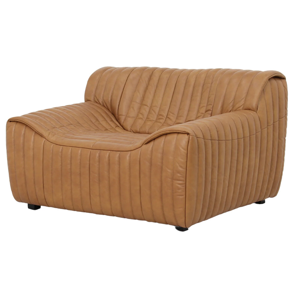 Duvina Armchair - Amber Tan Eco Leather