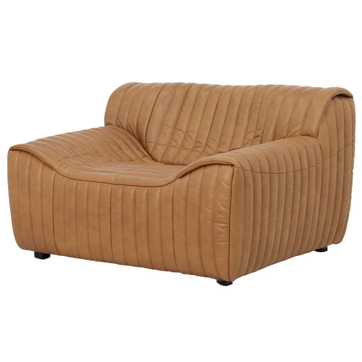 Duvina Armchair - Amber Tan Eco Leather