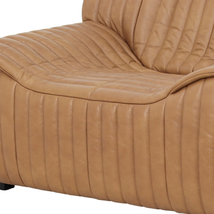 Duvina Armchair - Amber Tan Eco Leather
