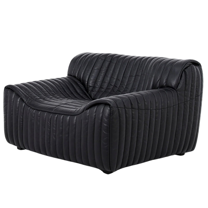 Duvina Armchair - Black Eco Leather
