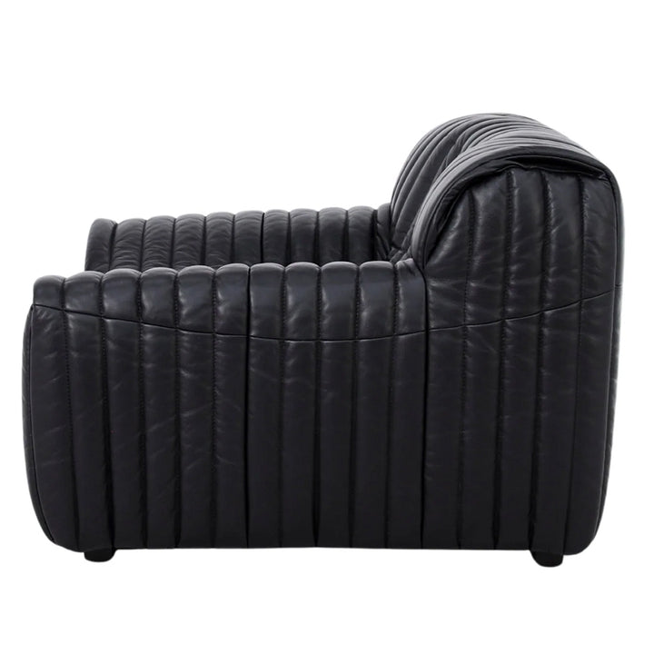 Duvina Armchair - Black Eco Leather