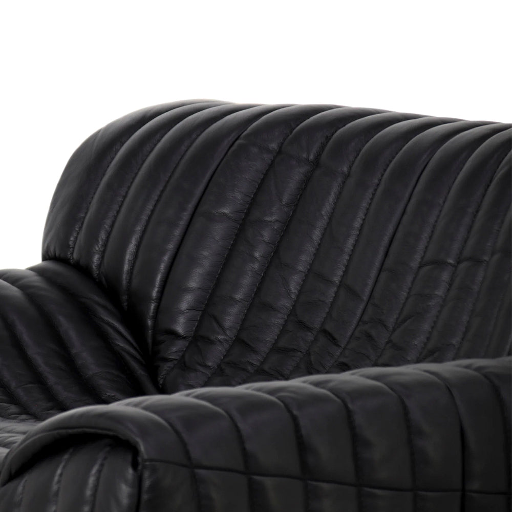 Duvina Armchair - Black Eco Leather