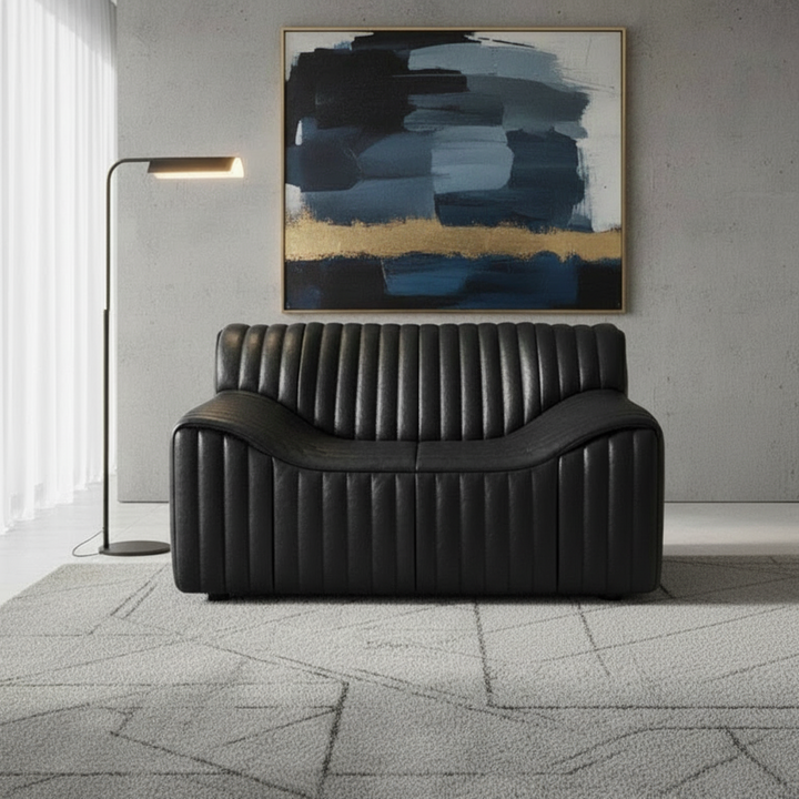 Duvina Armchair - Black Eco Leather