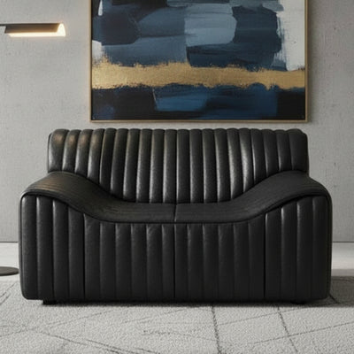 Duvina Armchair - Black Eco Leather