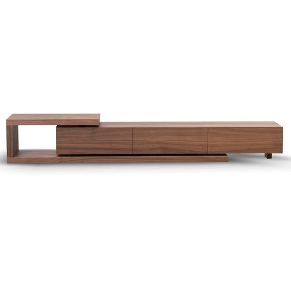 Dwell Extendable TV Entertainment Unit - Walnut