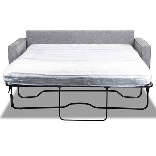 Luca Queen Fabric Sofa Bed - Light Grey