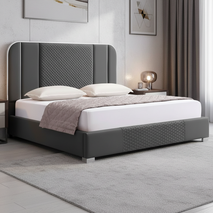 Dylan Eco Leather Bed - King