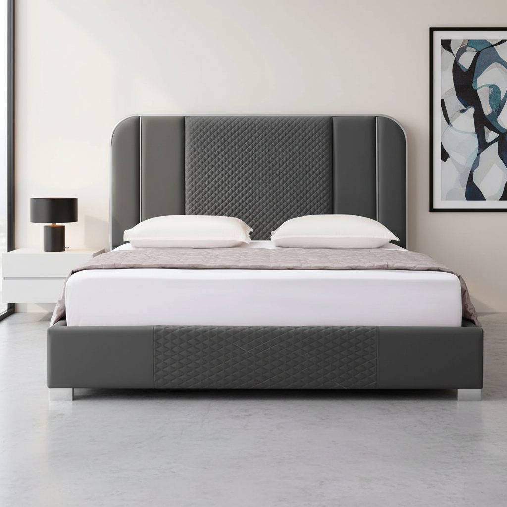 Dylan Eco Leather Bed - King