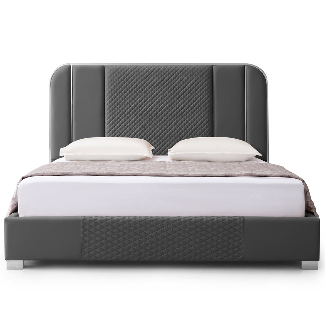 Dylan Faux Leather Bed - Queen