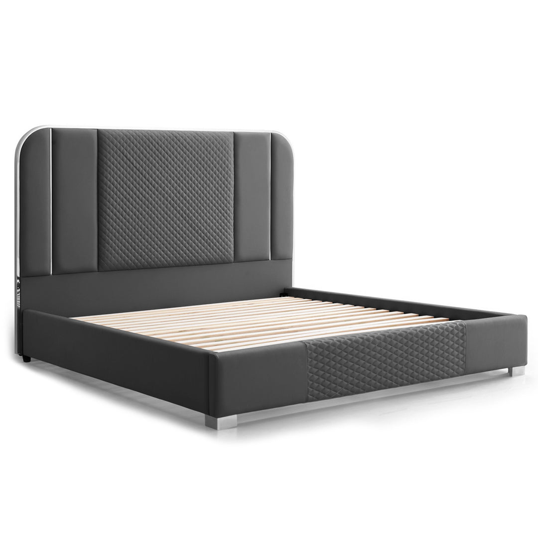 Dylan Faux Leather Bed - King