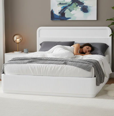 El Nino Queen Bed - Full White