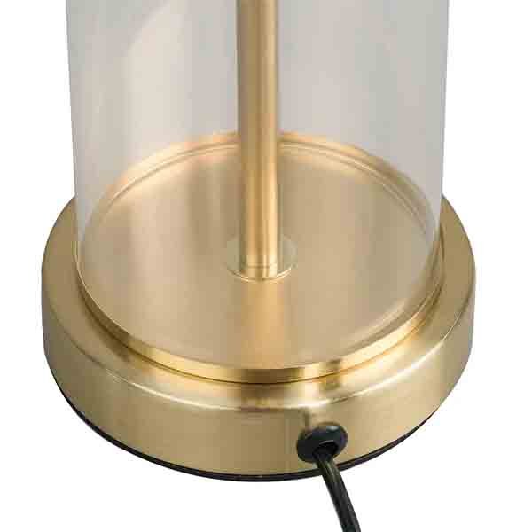 East Side Table Lamp - Brass with Black Shade