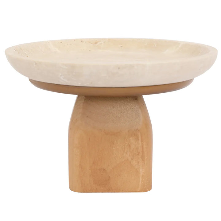 Edith Footed Bowl - Small Natural