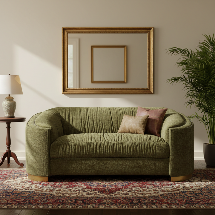 Edna 2 Seater Sofa - Moss