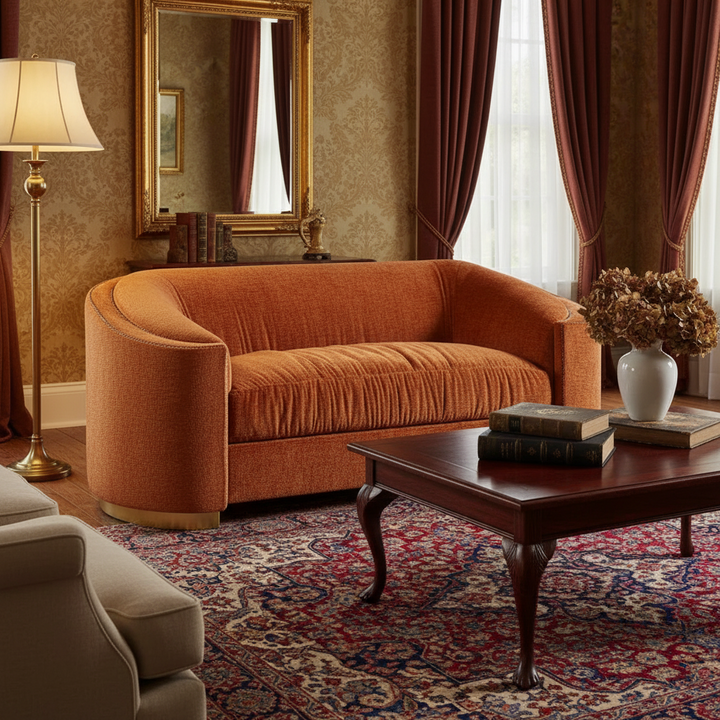 Edna 2 Seater Sofa - Orange