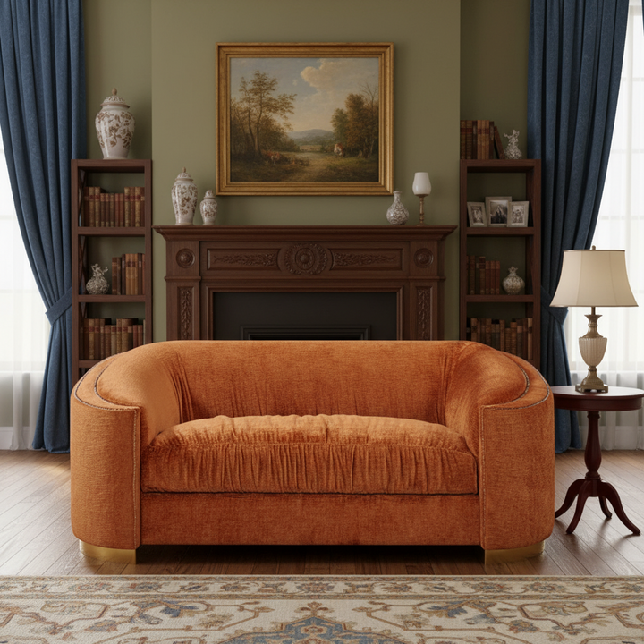 Edna 2 Seater Sofa - Orange