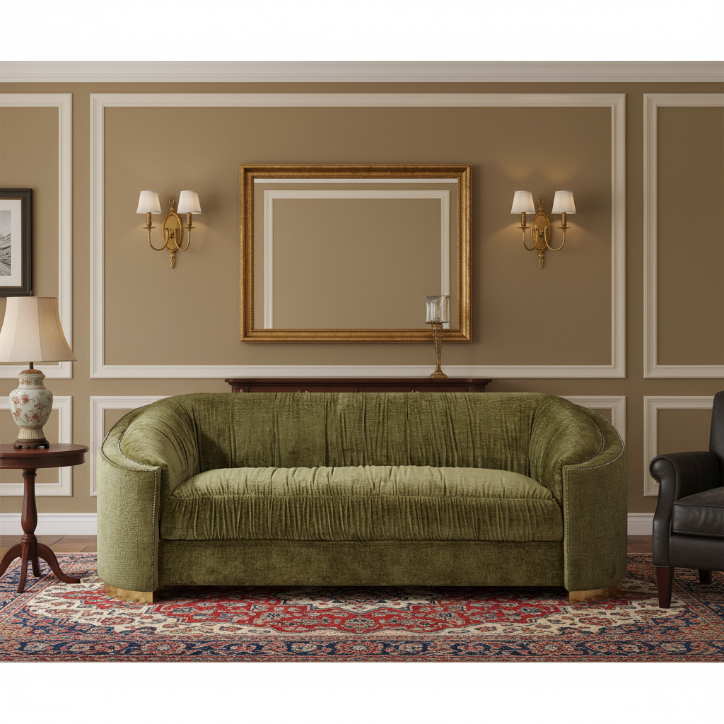 Edna 3 Seater Sofa - Moss