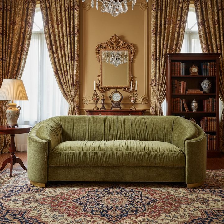 Edna 3 Seater Sofa - Moss