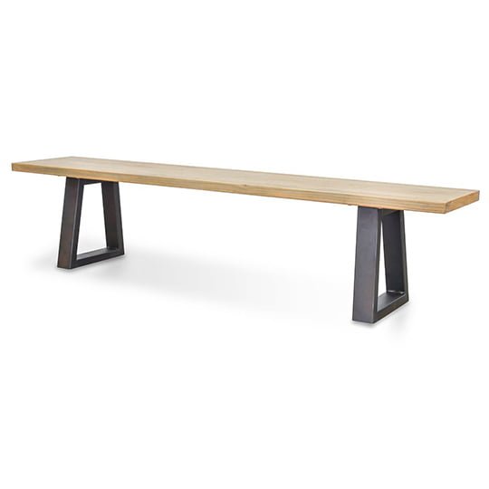 Edwin 2m Reclaimed Elm Wood Bench - Natural