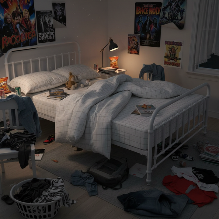 Edwin Double Metal Bed - White