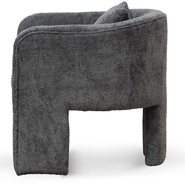 Efren Fabric Armchair - Iron Grey