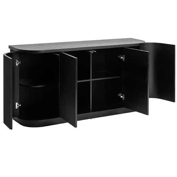 El Nino 1.6m Veneer Top Buffet Unit - Black