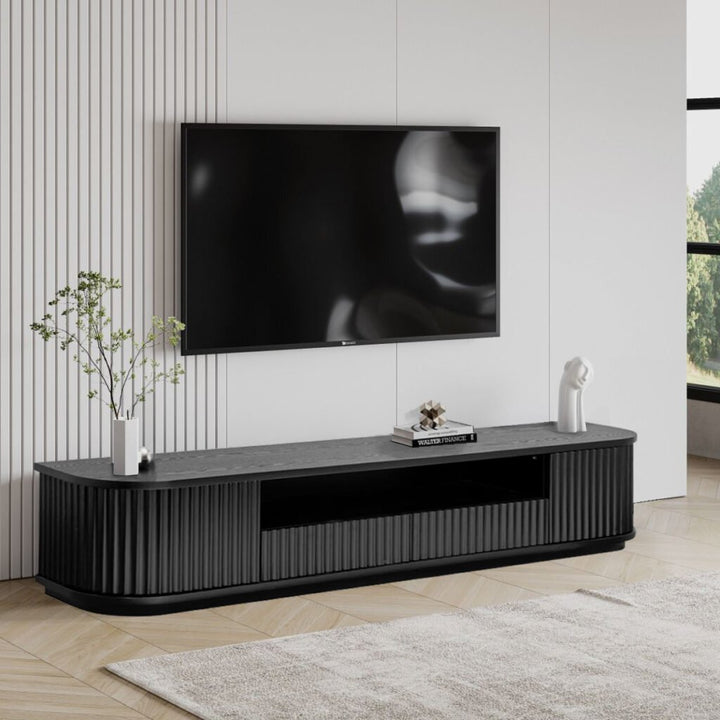 El Nino 2m Veneer Top Entertainment TV Unit - Black