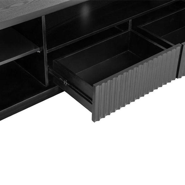 El Nino 2m Veneer Top Entertainment TV Unit - Black