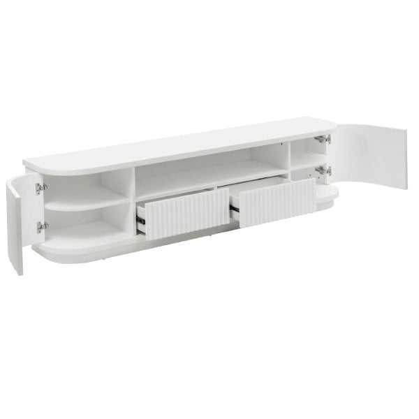 El Nino 2m Veneer Top Entertainment TV Unit - White