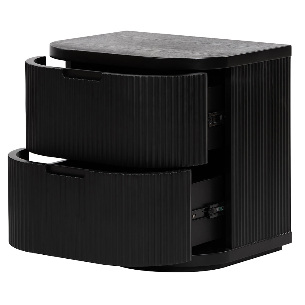 El Nino Bedside Table - Full Black
