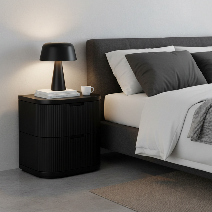 El Nino Bedside Table - Full Black